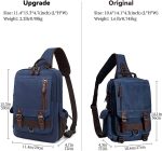 Mygreen Canvas Cross Body Messenger Bag Shoulder Sling Backpack Travel Rucksack - Image 2